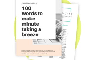 100 words to help with minute-taking