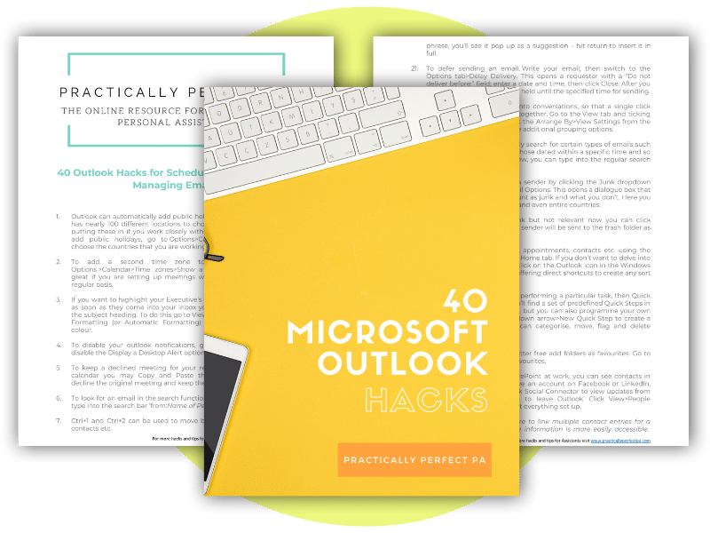 Outlook Hacks for Assistants