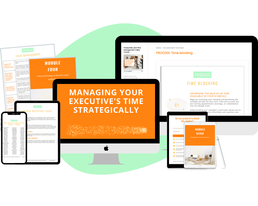 Productivity and Time Management for Assistants Online Course
